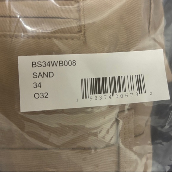 Men’s Slim Fit Chino Pants – Beige / Khaki / Sand – Brand New with Tags - Picture 7 of 7